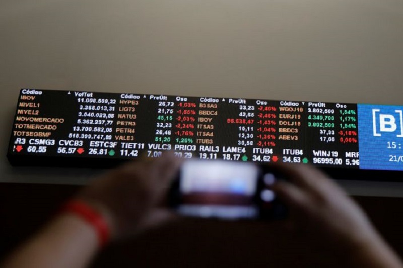 Brazil stocks higher at close of trade; Bovespa up 0.13%