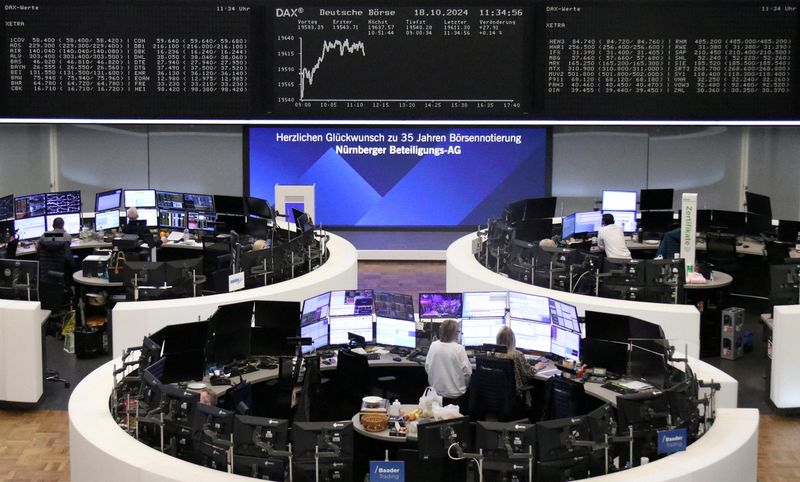 European shares rebound on tech boost; FTSE slips on BoE inflation warning