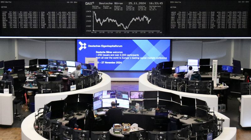 European stocks finish at one-month high, French politics in focus