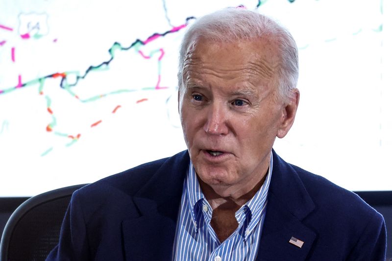 Exclusive-Biden plans to reschedule storm-delayed 2024 campaign travel for next week