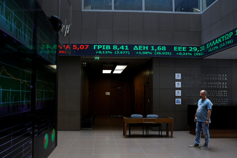 Greece stocks higher at close of trade; Athens General Composite up 0.55%