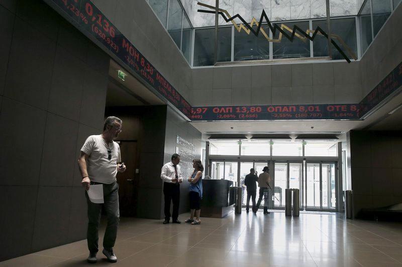 Greece stocks higher at close of trade; Athens General Composite up 0.59%
