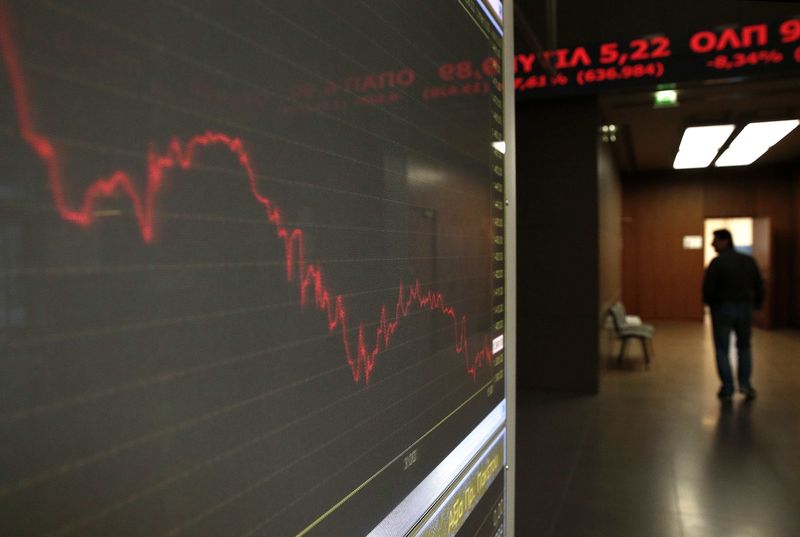Greece stocks lower at close of trade; Athens General Composite down 0.01%