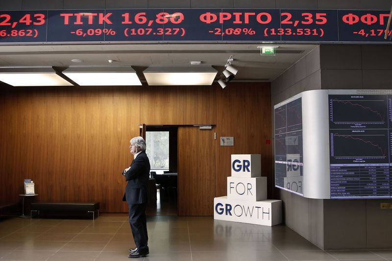 Greece stocks lower at close of trade; Athens General Composite down 0.26%