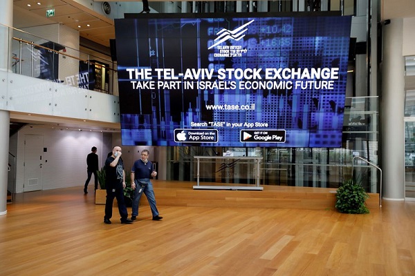 Israel stocks lower at close of trade; TA 35 down 1.54%