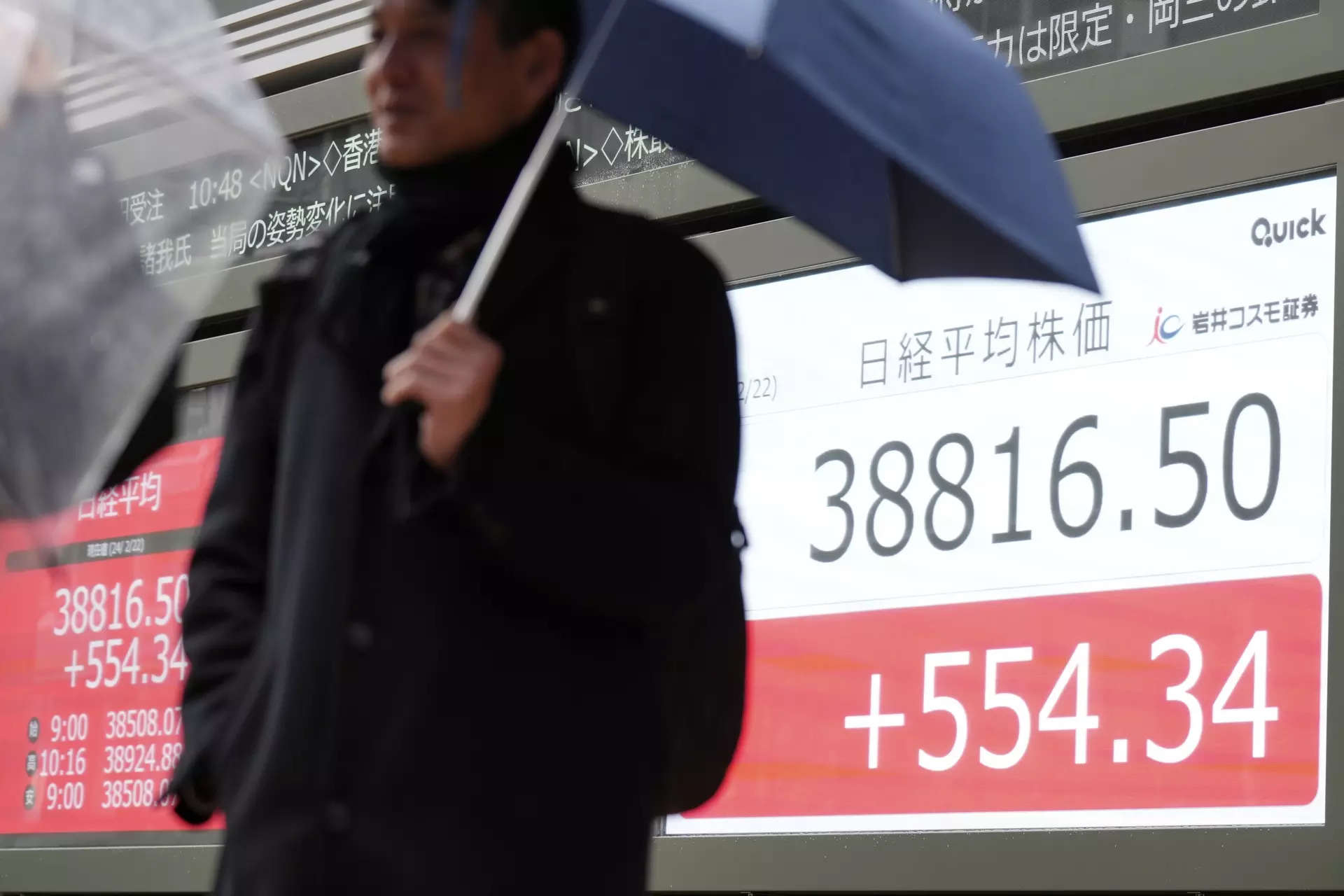 Japan's Nikkei hits record high on Wall Street gains, weaker yen