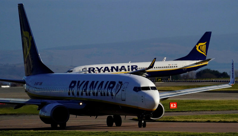 Ryanair rises after O'Leary sees summer fare drop stabilize