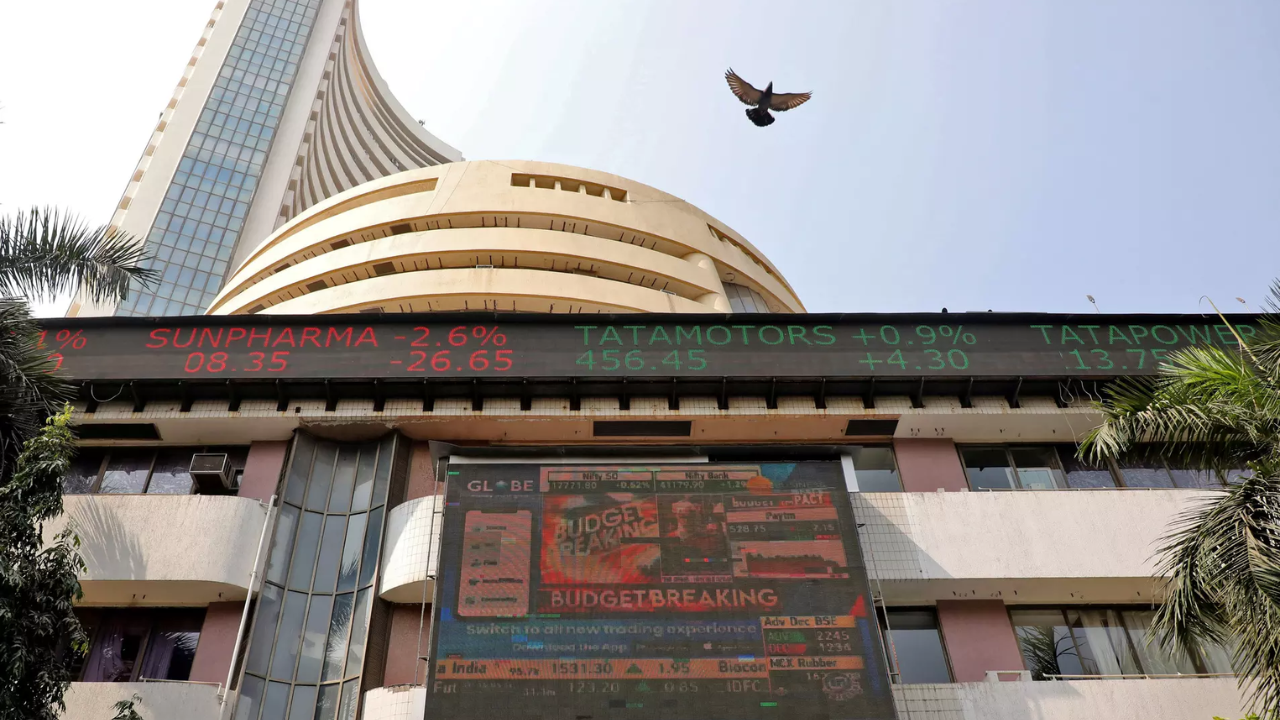 Sensex tops 76,000, then beats a retreat