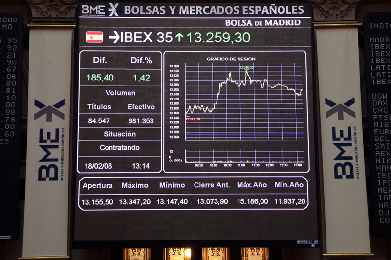 Spain stocks lower at close of trade; IBEX 35 down 1.52%