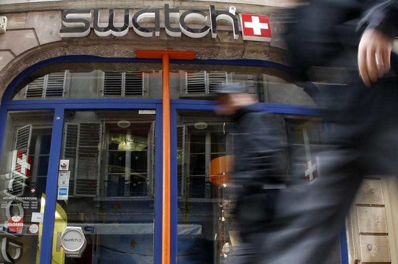 Swatch stock jumps as Swiss exports 'unexpectedly' rebounded last month