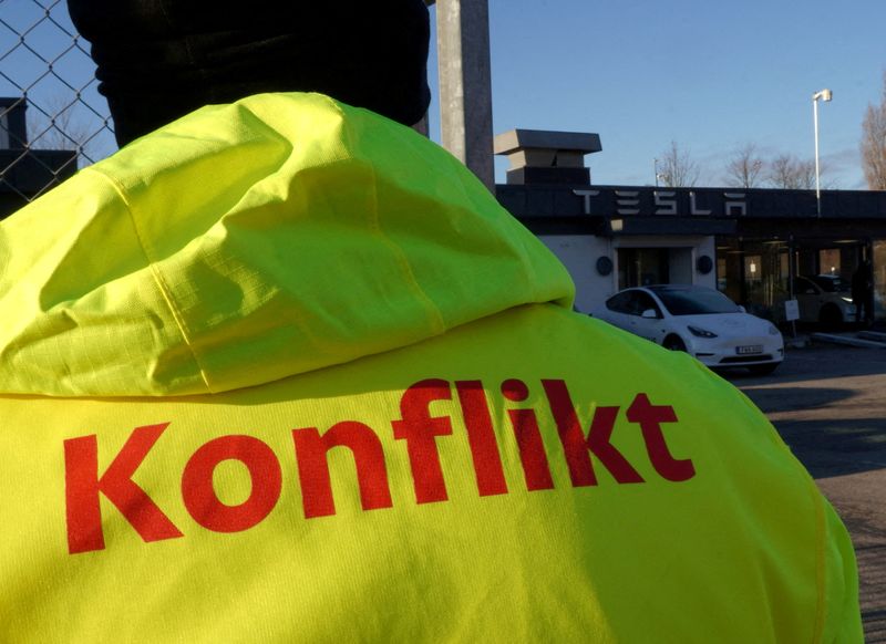 Swedish union files lawsuit against Tesla over labour conflict