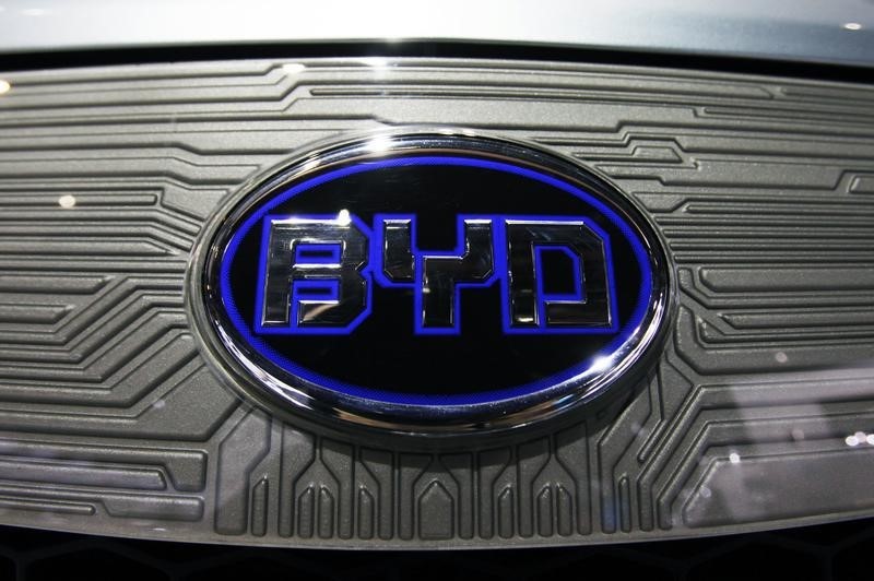 Tesla rival BYD clocks record sales in Nov, shares rise